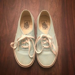 light blue authentic vans